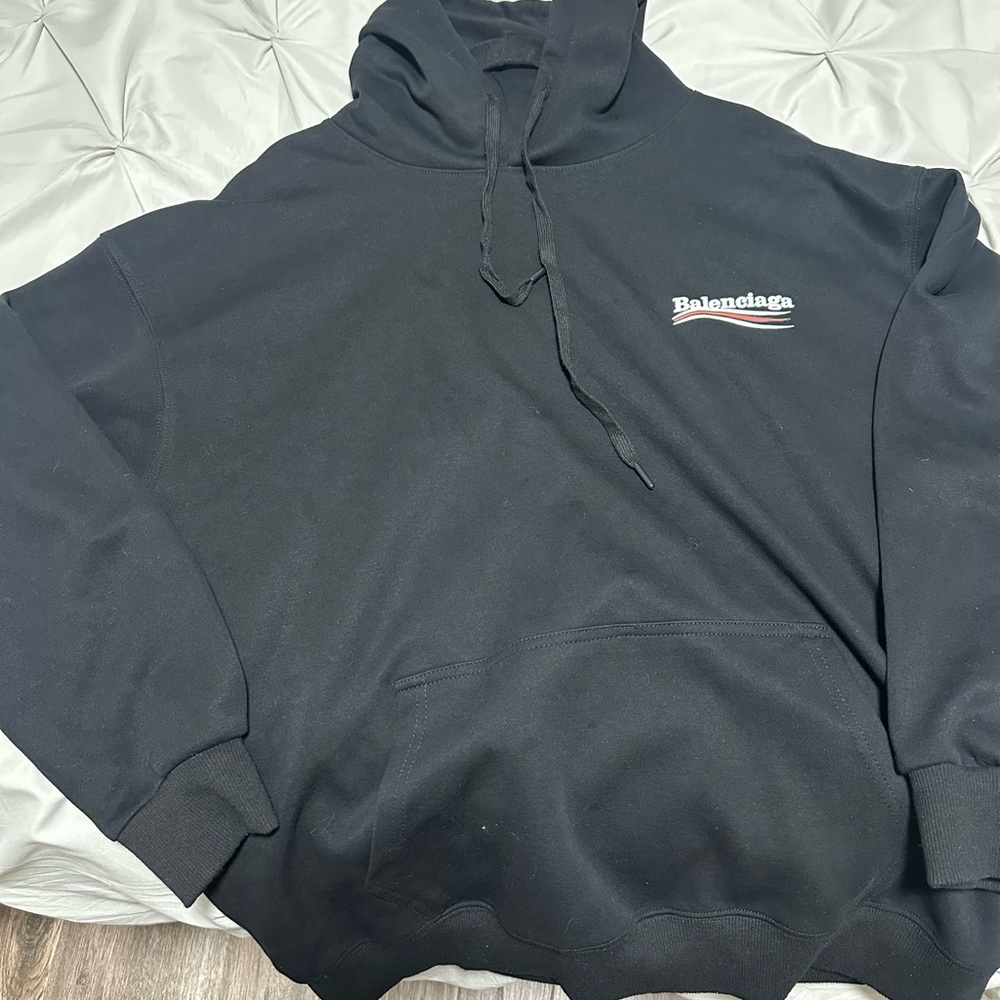 Balenciaga Black Logo Hoodie